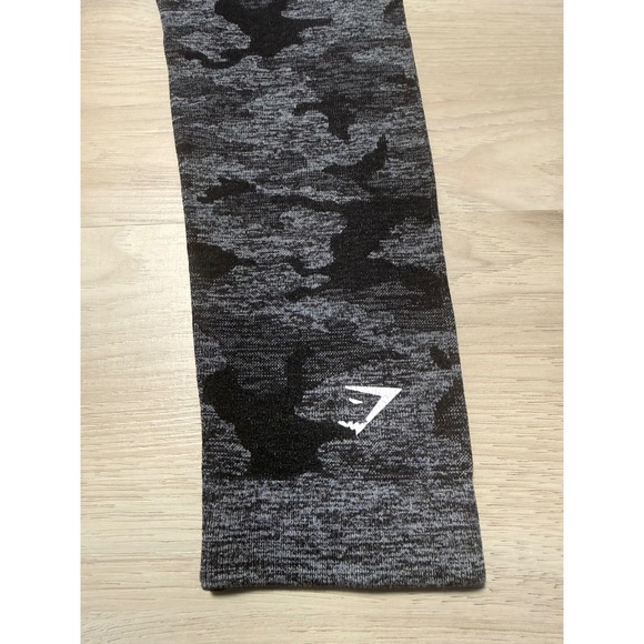 Gymshark Adapt Camo Seamless Leggings Womens Small Black Grey Camo Yoga Gym - Picture 3 of 6